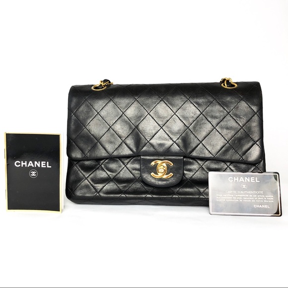 SOLD Chanel Double Flap Medium Black Bag - Picture 2 of 8